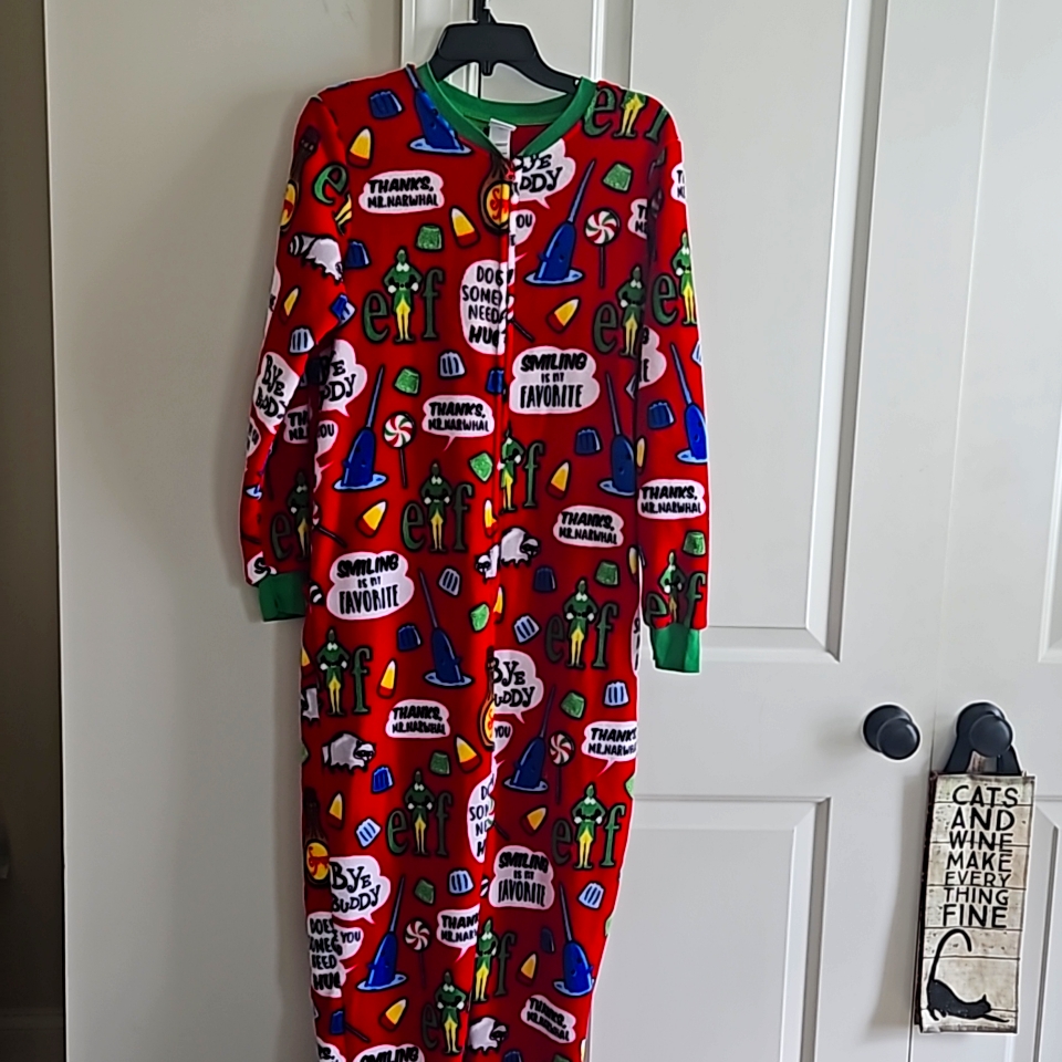 Elf Onsie Zip Up Medium Sleepwear Does Somebody Need A Hug